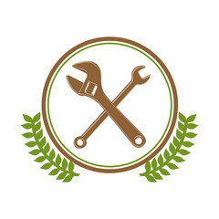 Construction tool equipment icon vector illustration graphic design