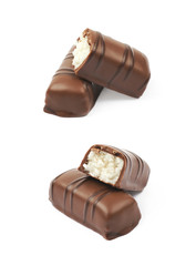 Chocolate confection candy isolated