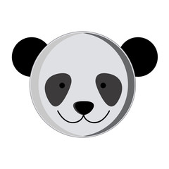 Cute panda cartoon icon vector illustration graphic design