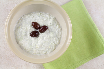 Tzatziki sauce with greek  yogut and cucumber