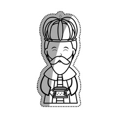 Three wise man cartoon icon vector illustration graphic design