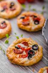 Mini quiche with sausage