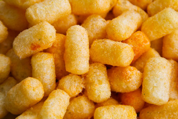 Background of salty corn sticks