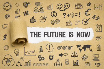The Future is now / Papier mit Symbole