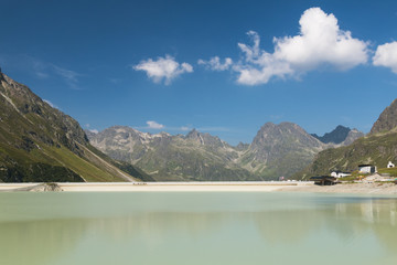 Silvretta Reservoir Lake in Summer, Austria