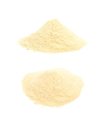 Pile of corn flour isolated