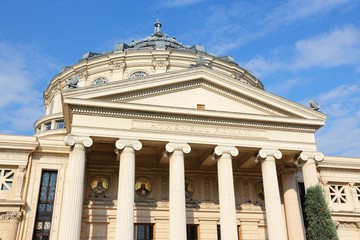 Fototapeta na wymiar Bucharest concert hall - Atheneum