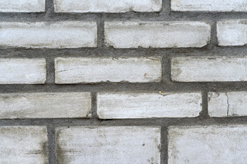 White blank brick wall surface