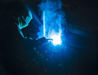Welder weld metal structure