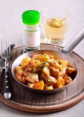 Chicken fillet with apple