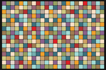 Panele Szklane  Mosaic background of colored squares