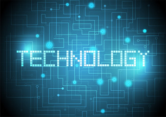 Technology abstract background with network connection system vector concept design