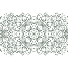 Seamless pattern with  floral  elements
