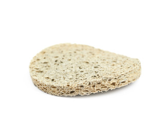 Used make-up cleaning round sponge isolated