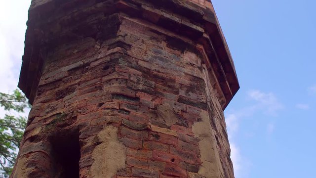 Old Brick cham towers in Nha Trang, landmark Vietnam. Asia Travel concept. Journey through Vietnam Concept.