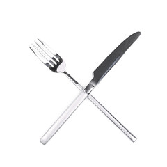 Fototapeta premium Dinner knife and fork composition