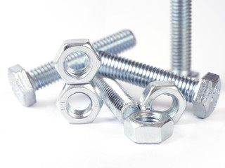 Background of many silver nail