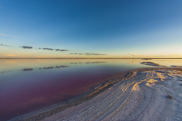 Salt lagoon,La Pampa, Argentina