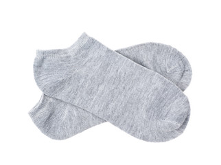 Pair of low-cut ped socks isolated