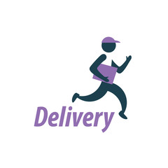 Fototapeta premium delivery vector logo