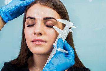 Permanent eyebrow make up.