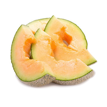 melon isolated on white background.