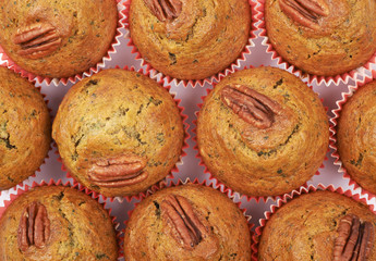 Surface covered with muffins