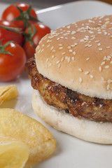 Hamburger con panino