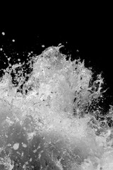 Water Splash On Black Background
