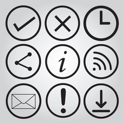 Set of web icons