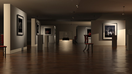 art gallery ( 3D )
