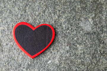 Heart shape on stone background