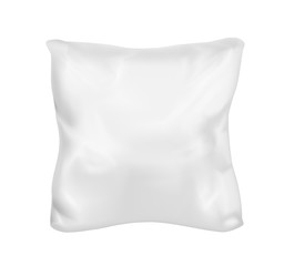 White square pillow. Vector mock up