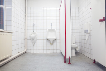 urinal and toilet door