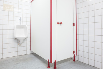 urinal and toilet door