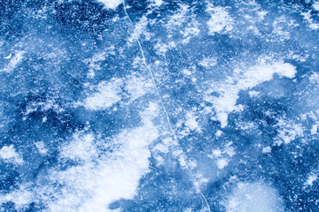 The blue ice surface