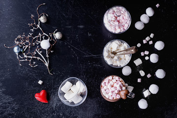 Obraz na płótnie Canvas Hot Cacao with Marshmallows