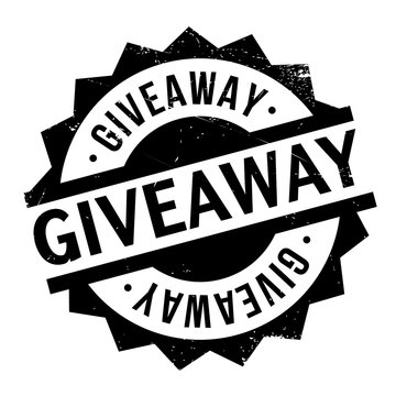 Giveaway rubber stamp. Grunge design with dust scratches. Effects can be easily removed for a clean, crisp look. Color is easily changed.