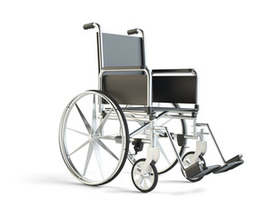 Fototapeta na wymiar Wheelchair isolated on white background