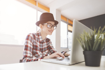 beautiful young woman is