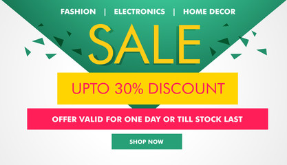 modern sale and coupons voucher design template made with geomet