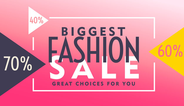 Pink Voucher Design For Fashion Sale