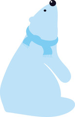 Медведь в шарфе