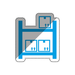 Delivery and logistics icon vector illustration graphic design