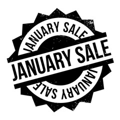 January Sale rubber stamp. Grunge design with dust scratches. Effects can be easily removed for a clean, crisp look. Color is easily changed.