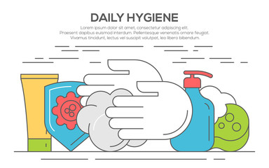 Personal daily hygiene design concept