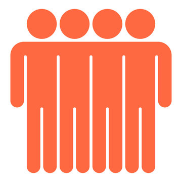 Four Man Sign People Icon