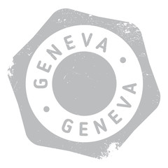 Fototapeta na wymiar Geneva stamp. Grunge design with dust scratches. Effects can be easily removed for a clean, crisp look. Color is easily changed.