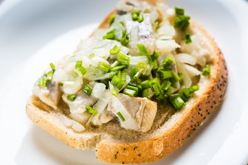 sandwich with herring