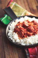 rougail saucisse et riz basmati 2